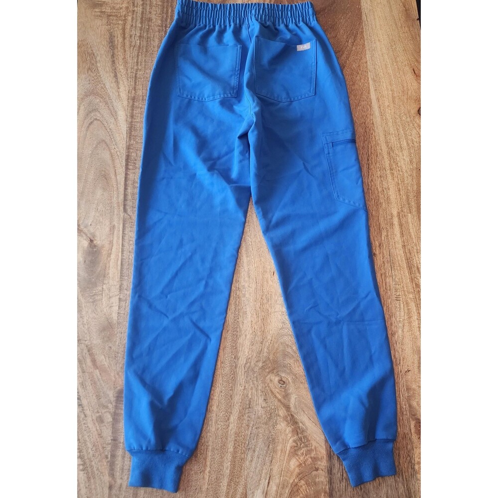 FIGS Jogger Scrub Pants Womens XXS Blue Technical Collection Drawstring Medical - Picture 12 of 16